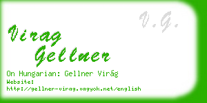 virag gellner business card